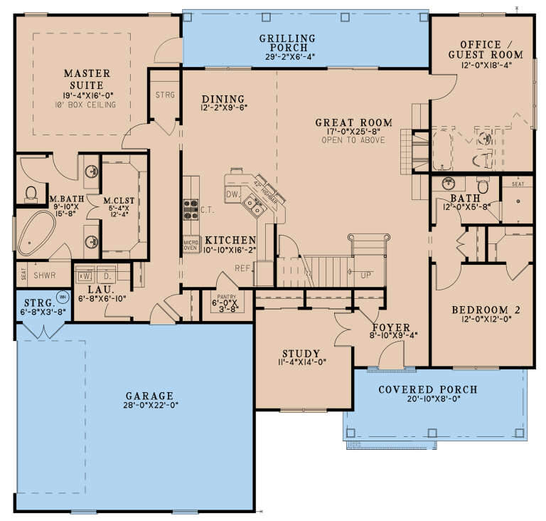 House Plan House Plan #27995 Drawing 1