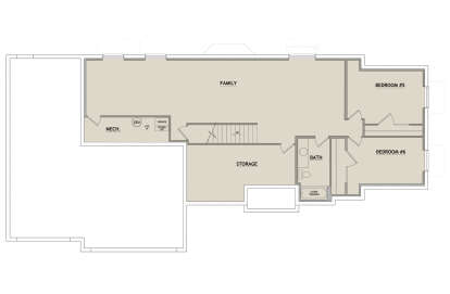 Basement for House Plan #8768-00109