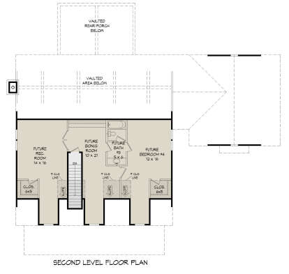 Future Second Floor for House Plan #940-00664