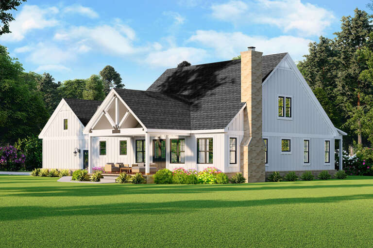 Modern Farmhouse Plan: 3,180 Square Feet, 4 Bedrooms, 3 Bathrooms - 940 ...