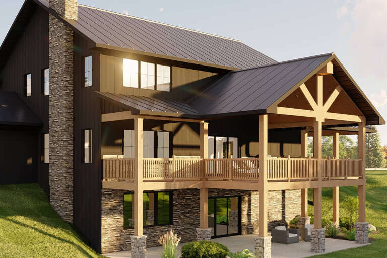 Barn Plan: 2,962 Square Feet, 3 Bedrooms, 3 Bathrooms - 5032-00184