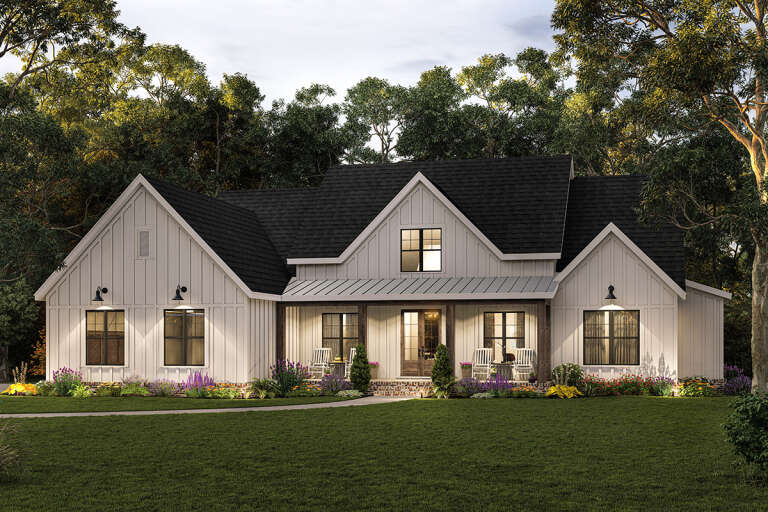 Modern Farmhouse Plan: 2,471 Square Feet, 4 Bedrooms, 3.5 Bathrooms ...