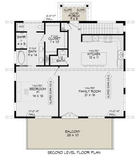 Modern Plan: 2,202 Square Feet, 2 Bedrooms, 2.5 Bathrooms - 940-00681