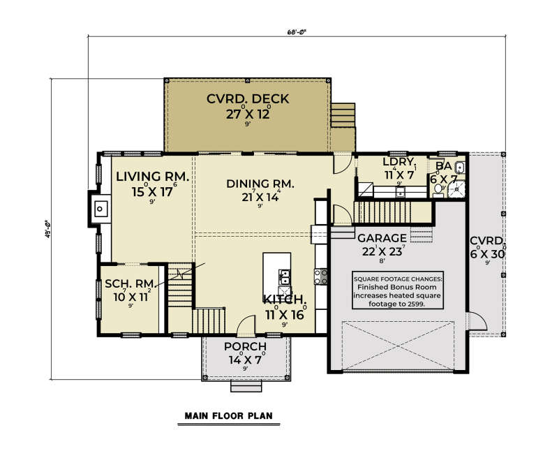 Modern Farmhouse Plan: 2,306 Square Feet, 3 Bedrooms, 3 Bathrooms ...