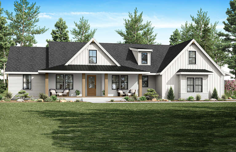 Modern Farmhouse Plan: 2,405 Square Feet, 4 Bedrooms, 2.5 Bathrooms ...