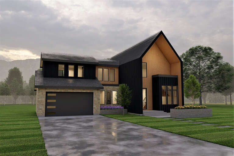 Modern Plan: 2,581 Square Feet, 2-4 Bedrooms, 2.5 Bathrooms - 6422-00052