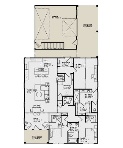 Main Floor  for House Plan #7174-00007