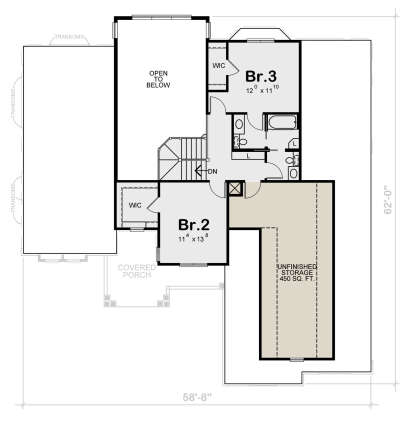 Second Floor for House Plan #402-01780