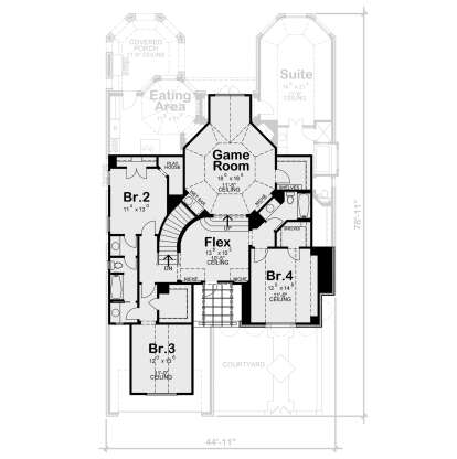 Second Floor for House Plan #402-01786