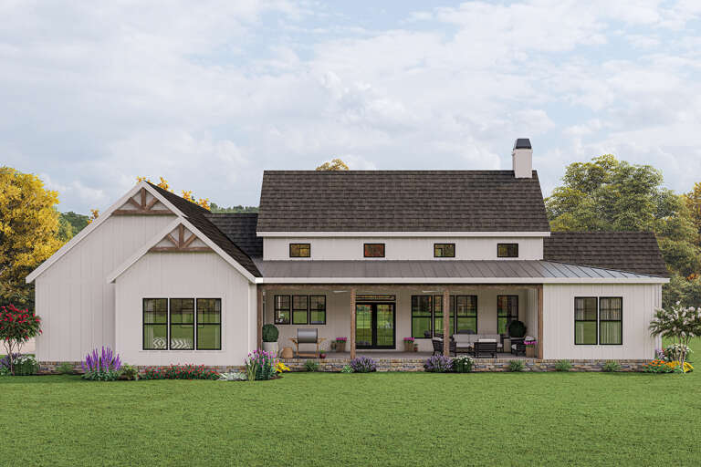 Modern Farmhouse Plan: 2,172 Square Feet, 3 Bedrooms, 2.5 Bathrooms ...