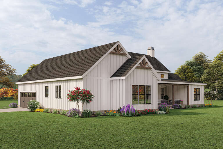 Modern Farmhouse Plan: 2,172 Square Feet, 3 Bedrooms, 2.5 Bathrooms ...