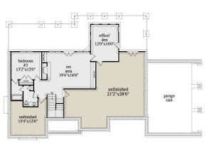 Craftsman Plan: 3,315 Square Feet, 3 Bedrooms, 3.5 Bathrooms - 957-00073