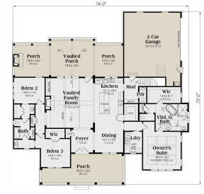 Modern Farmhouse Plan: 2,490 Square Feet, 3-4 Bedrooms, 2.5 Bathrooms ...