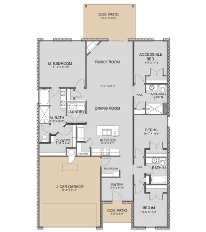 Main Floor  for House Plan #677-00011