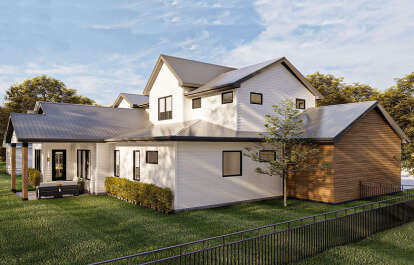 Modern Farmhouse House Plan #963-00734 Elevation Photo