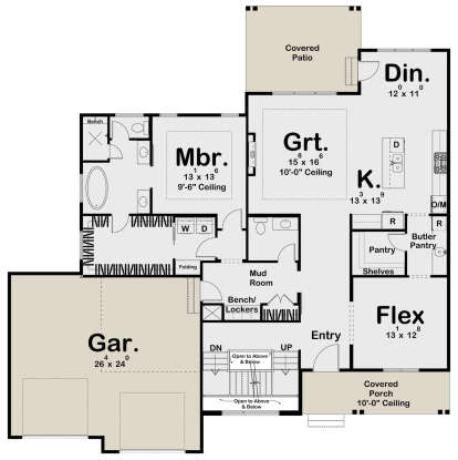 Main Floor  for House Plan #963-00734
