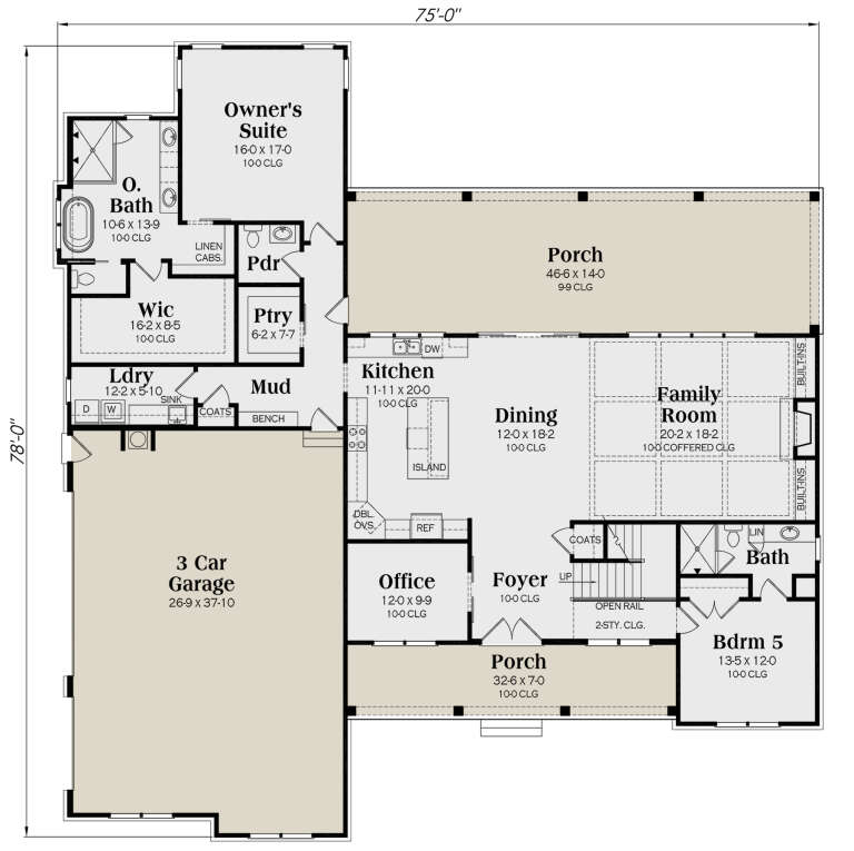 House Plan House Plan #28578 Drawing 1