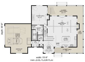 Country Plan: 2,095 Square Feet, 3 Bedrooms, 2.5 Bathrooms - 940-00713