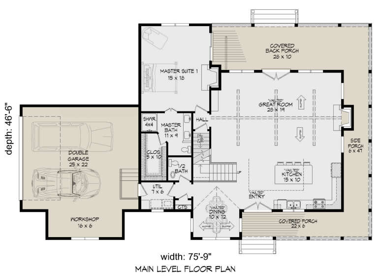 House Plan House Plan #28600 Drawing 1