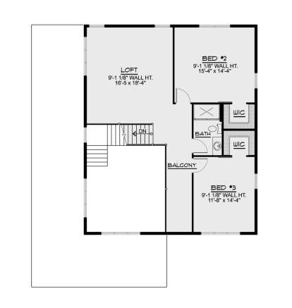 Second Floor for House Plan #5032-00215