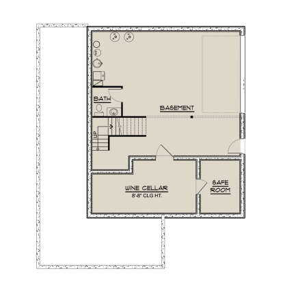 Basement for House Plan #5032-00215