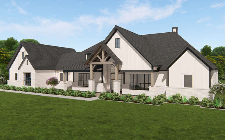 Modern Farmhouse Plan: 4,090 Square Feet, 4 Bedrooms, 5 Bathrooms ...