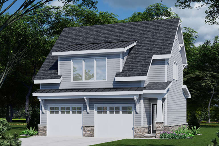 House Plan House Plan #28642 Angled Front Elevation