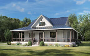 Modern Farmhouse Plan: 1,349 Square Feet, 2 Bedrooms, 2 Bathrooms - 009 ...