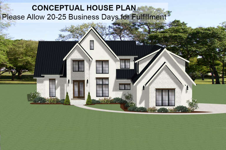 House Plan House Plan #28683 Angled Front Elevation
