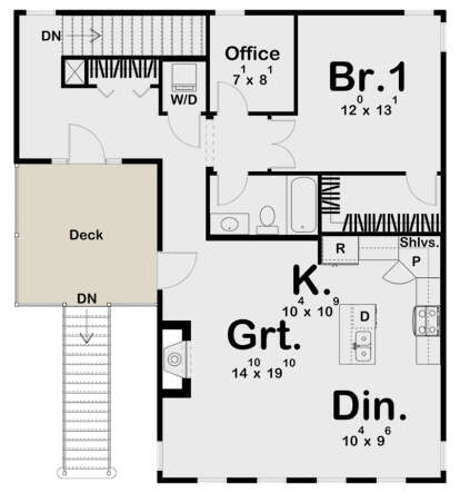 Second Floor for House Plan #963-00748