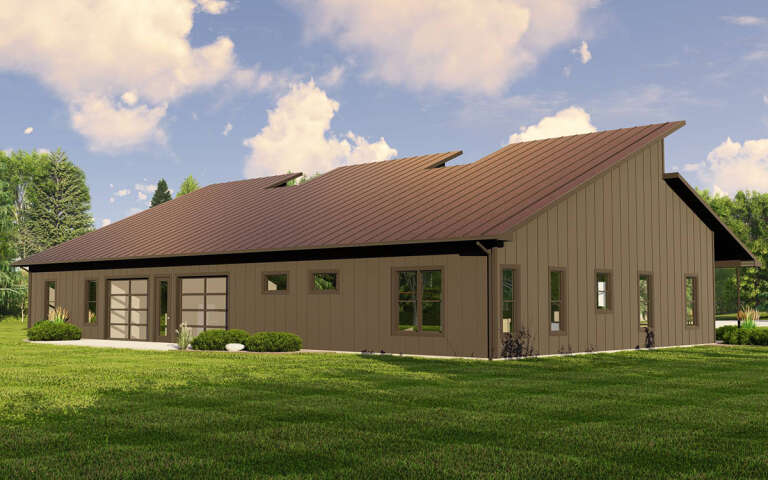 Barn Plan: 2,288 Square Feet, 3 Bedrooms, 3 Bathrooms - 5032-00235