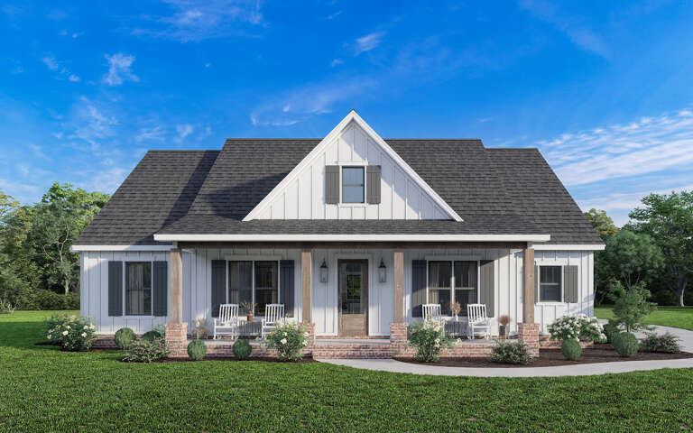 Modern Farmhouse Plan: 1,985 Square Feet, 4 Bedrooms, 2.5 Bathrooms ...