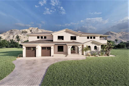 Mediterranean House Plan #6422-00088 Elevation Photo