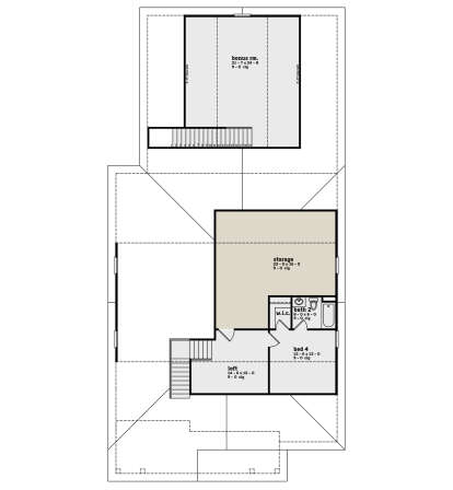 Second Floor for House Plan #7174-00009
