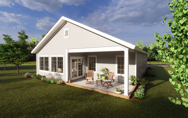 Cottage Plan: 1,563 Square Feet, 3 Bedrooms, 2 Bathrooms - 4848-00371