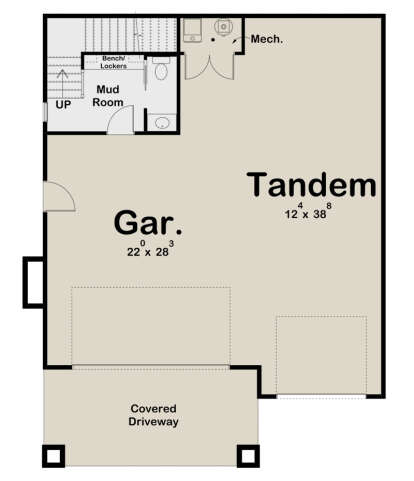 Lower Floor for House Plan #963-00770