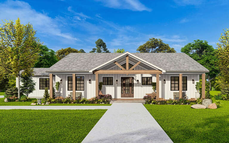 Modern Farmhouse Plan: 2,270 Square Feet, 3 Bedrooms, 2.5 Bathrooms ...