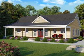 Country Plan: 1,740 Square Feet, 2 Bedrooms, 2 Bathrooms - 940-00767