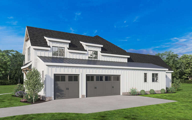 Modern Farmhouse Plan: 3,169 Square Feet, 4 Bedrooms, 3.5 Bathrooms ...