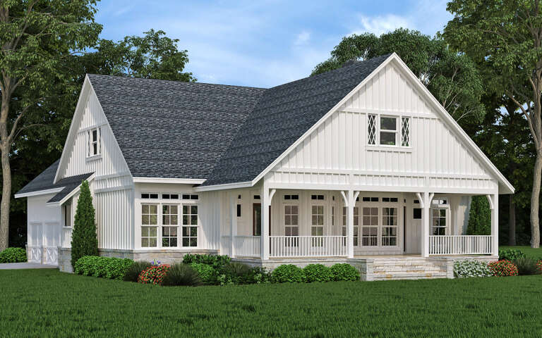 Modern Farmhouse Plan: 2,016 Square Feet, 3 Bedrooms, 2 Bathrooms - 048 ...