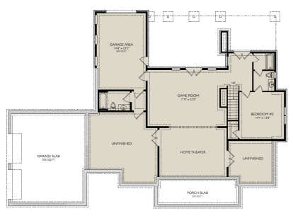 Basement for House Plan #957-00105