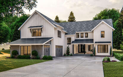 Modern Farmhouse House Plan #963-00777 Elevation Photo