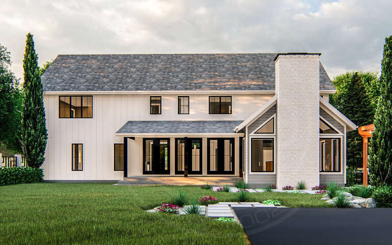 Modern Farmhouse Plan: 4,086 Square Feet, 5 Bedrooms, 4.5 Bathrooms ...