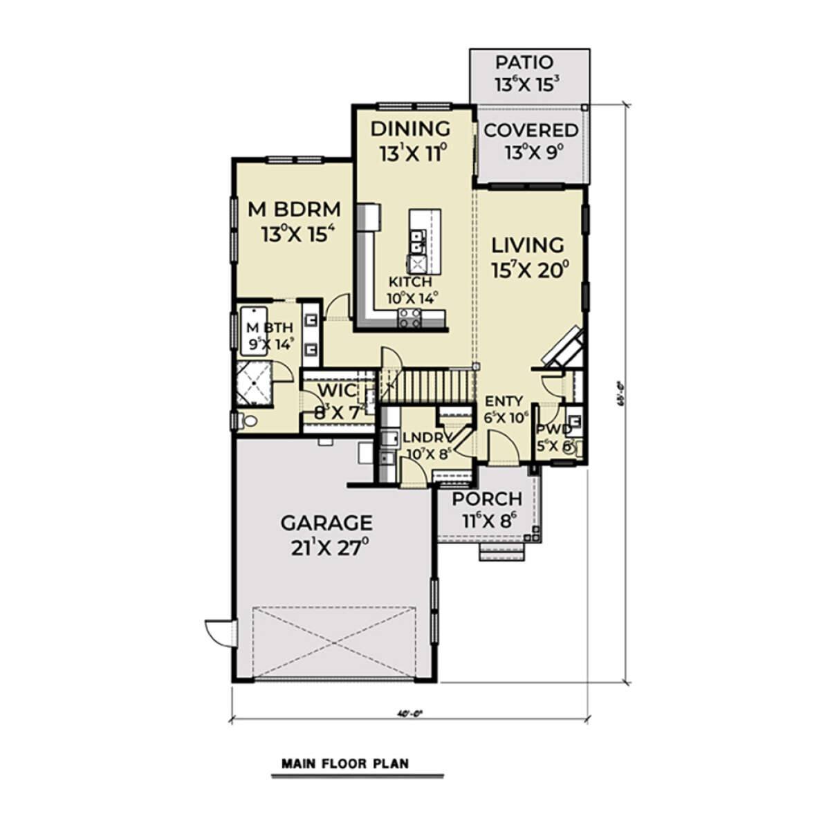 Contemporary Plan: 2,116 Square Feet, 3 Bedrooms, 2.5 Bathrooms - 2464 ...