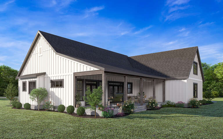 Modern Farmhouse Plan: 2,209 Square Feet, 3 Bedrooms, 2.5 Bathrooms 