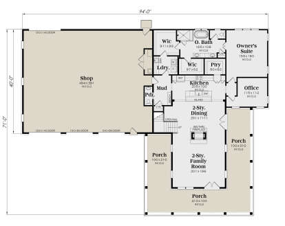 Main Floor  for House Plan #009-00351