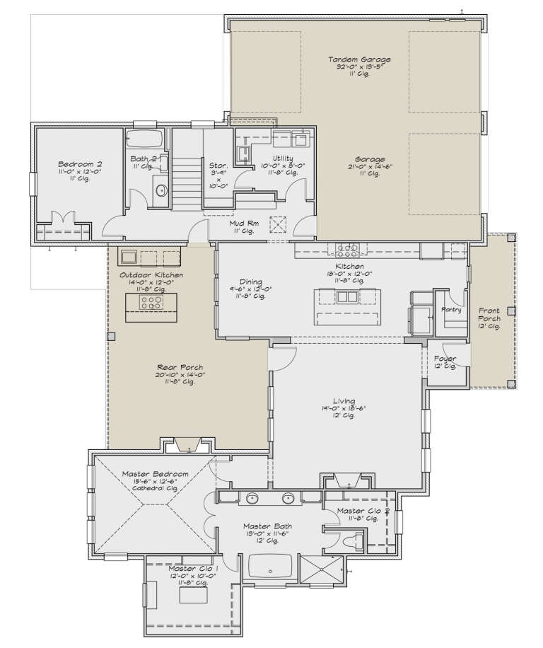 House Plan House Plan #29150 Drawing 1