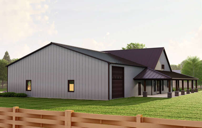 Barn Plan: 4,332 Square Feet, 2 Bedrooms, 2.5 Bathrooms - 5032-00246