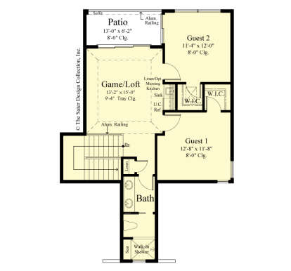 Second Floor for House Plan #8436-00114