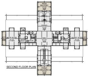 Barn Plan: 5,323 Square Feet, 2 Bedrooms, 4 Bathrooms - 5445-00507